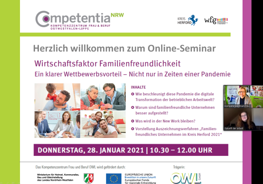 Online Seminar Wirtschaftsfaktor Familienfreundlichkeit 28.01.2021